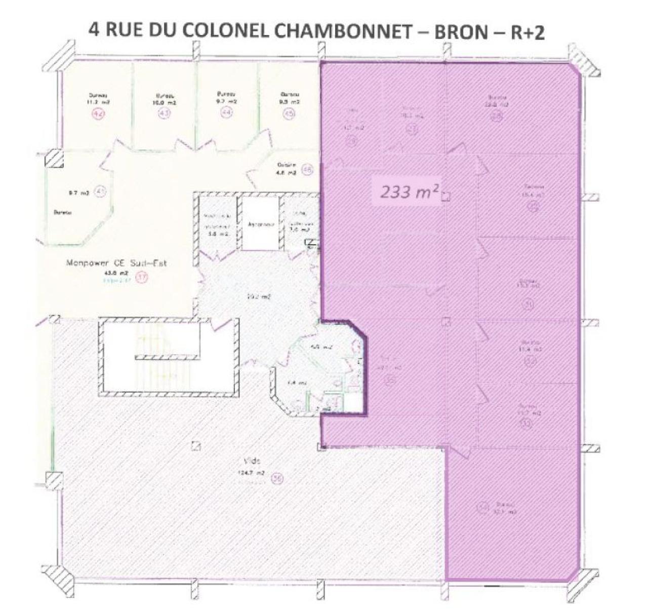 Bureau Bron 233m² Location bureau Bron Rhône OLBUR2310030 9